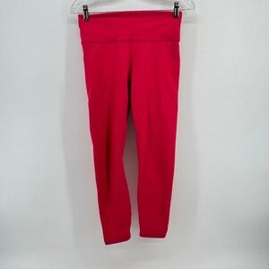 Fabletics PowerHold High Waisted Compression Leggings Pink Women Size S Small